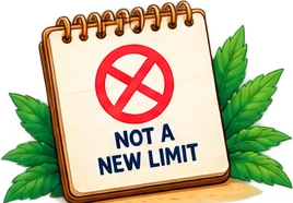A calendar page marked with a red X and the words NOT A NEW LIMIT